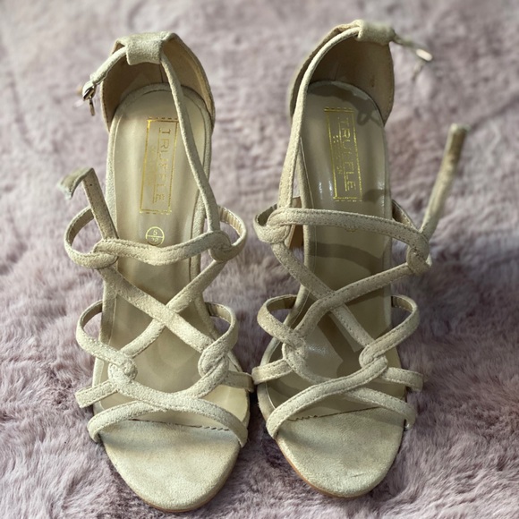 Nude Heeled Sandals - Picture 2 of 5